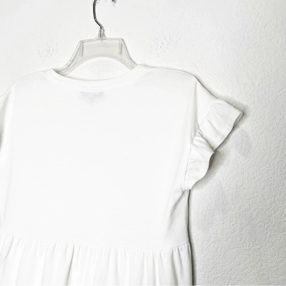J. Crew Tiered Dress Broken-in Jersey Ruffle